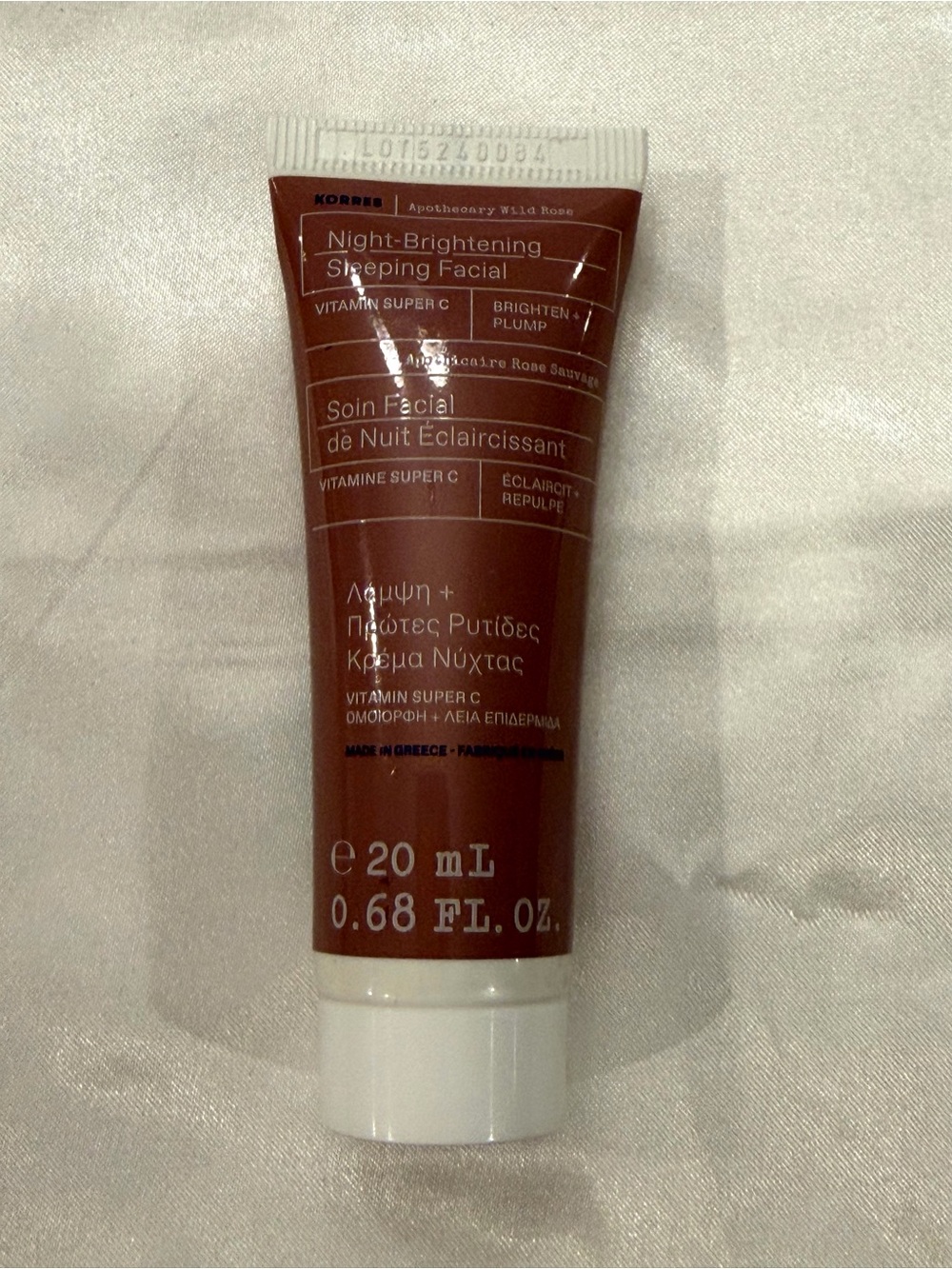 KORRES Apothecary WILD ROSE Night Brightening Sleeping Facial Sealed NEW Travel